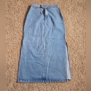 Vintage Long Denim Skirt
